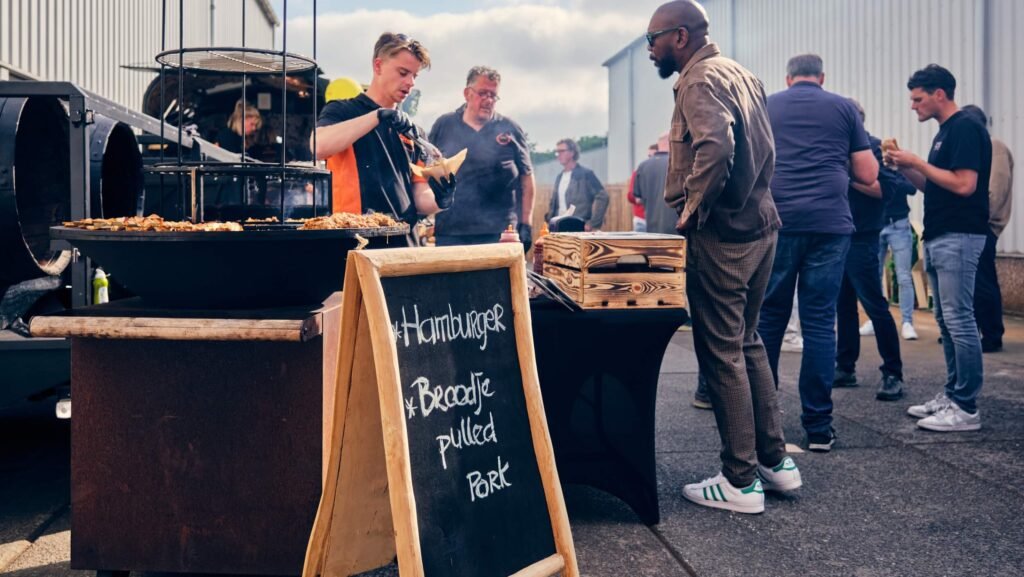sfeer bij een bedrijfsevenement van haaksmaak