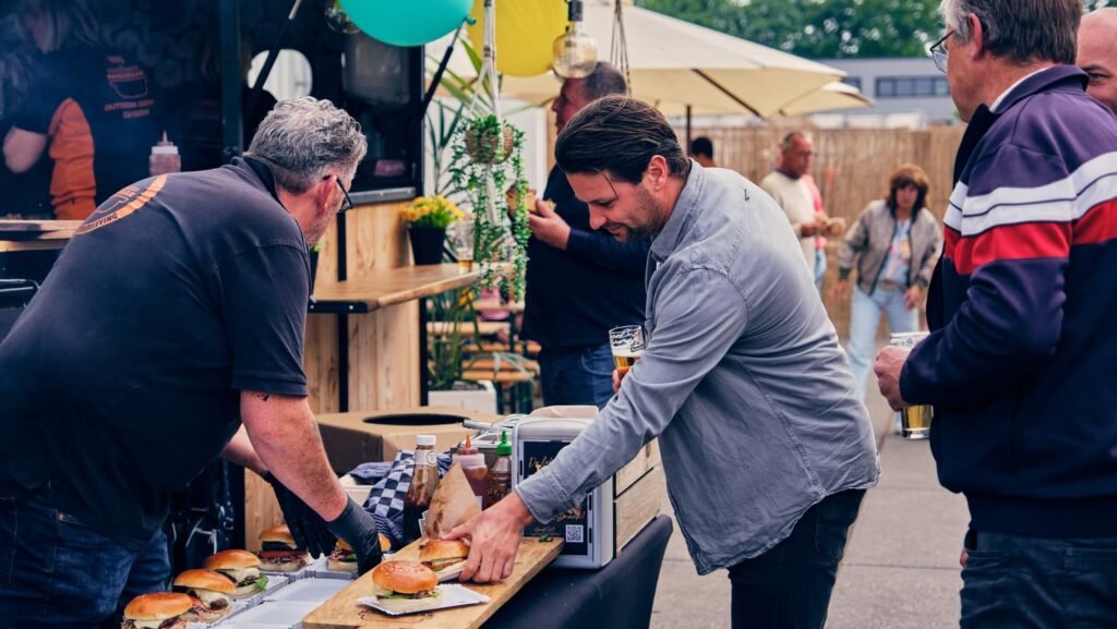 sfeer bij een bedrijfs evenement van haaksmaak